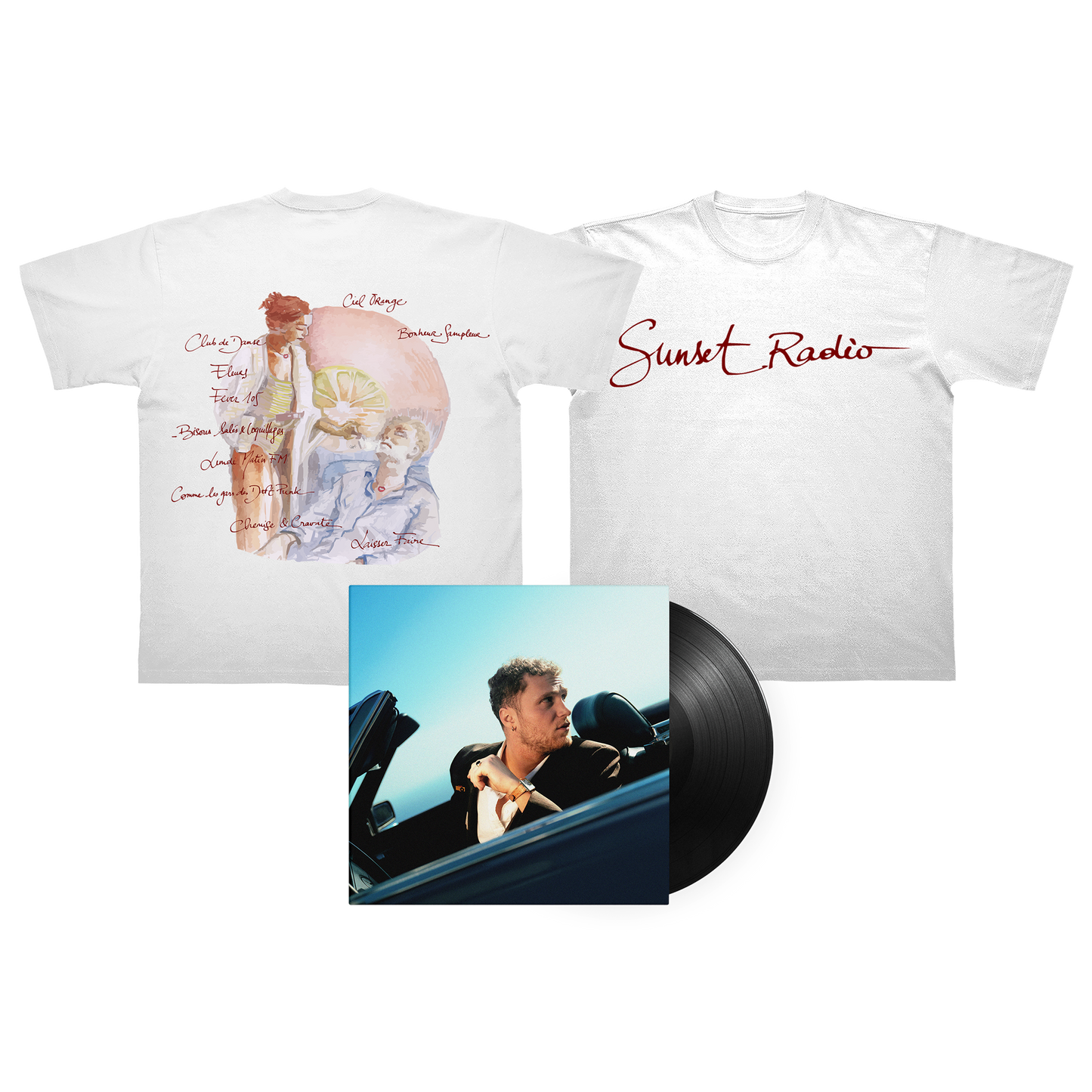 Bundle Vinyle + T-Shirt - Sunset Radio - ODETTO